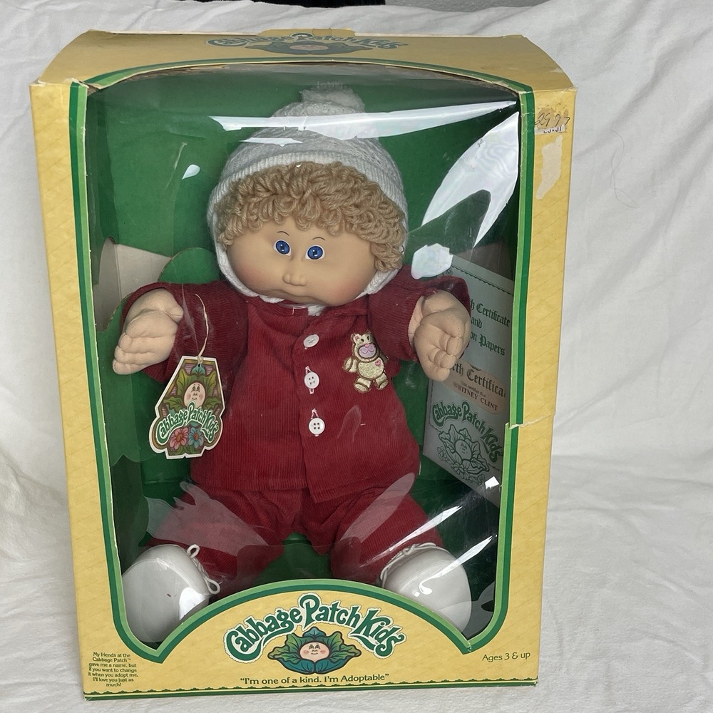 Coleco‎ 1983 Cabbage Patch Kid Boy Whitney Clint New in Original Box